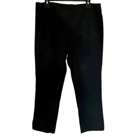 Marla Wynne Elastic Waist, Stretch Black Pants, size 16 PW - Picture 1 of 4